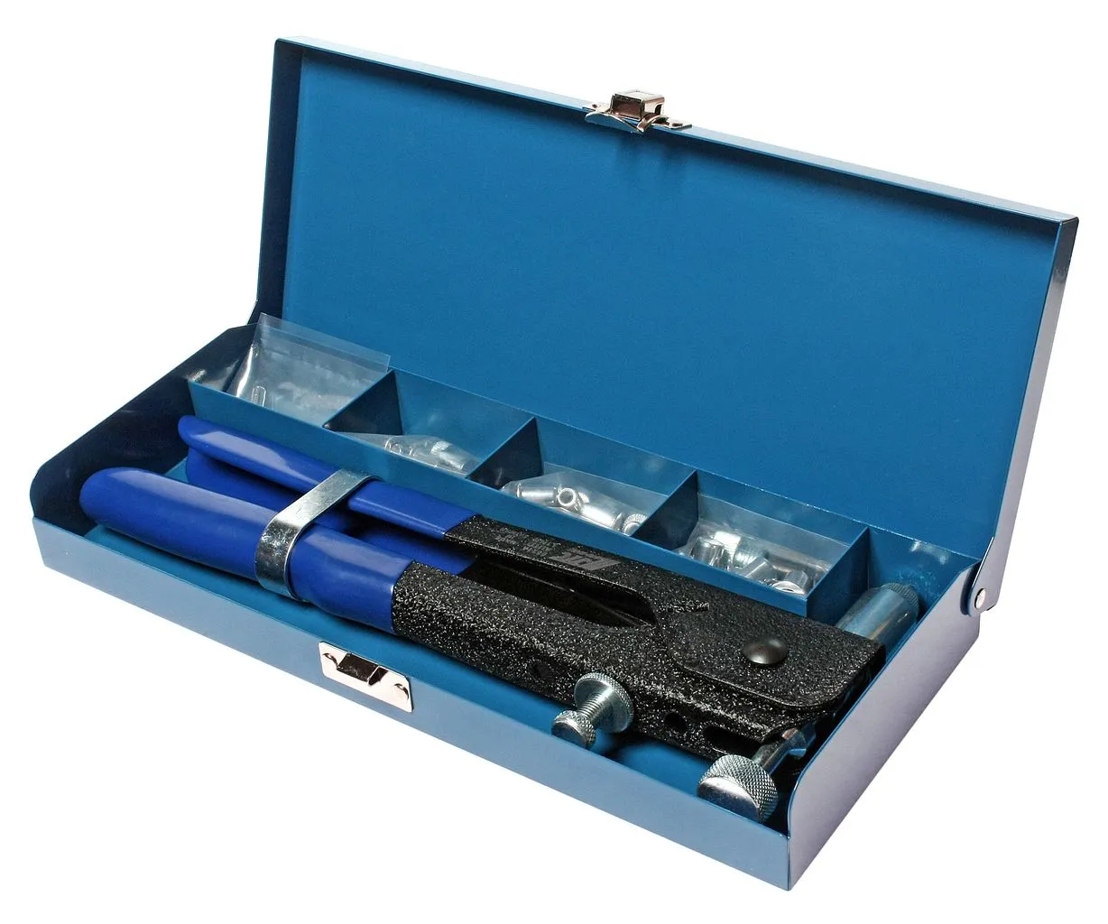 Заклепочник 270мм 3-6мм ручной резьбовой с комплектом заклепок в кейсе JTC купить