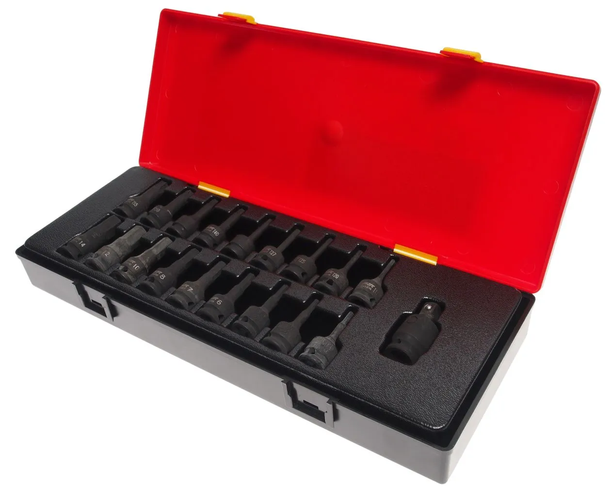Набор головок торцевых 3/8" 6-ти гранных ударных 19 предметов в кейсе JTC купить