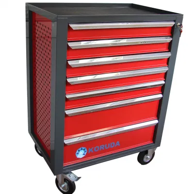 Тележка инструментальная 7 секций красная Pro KORUDA