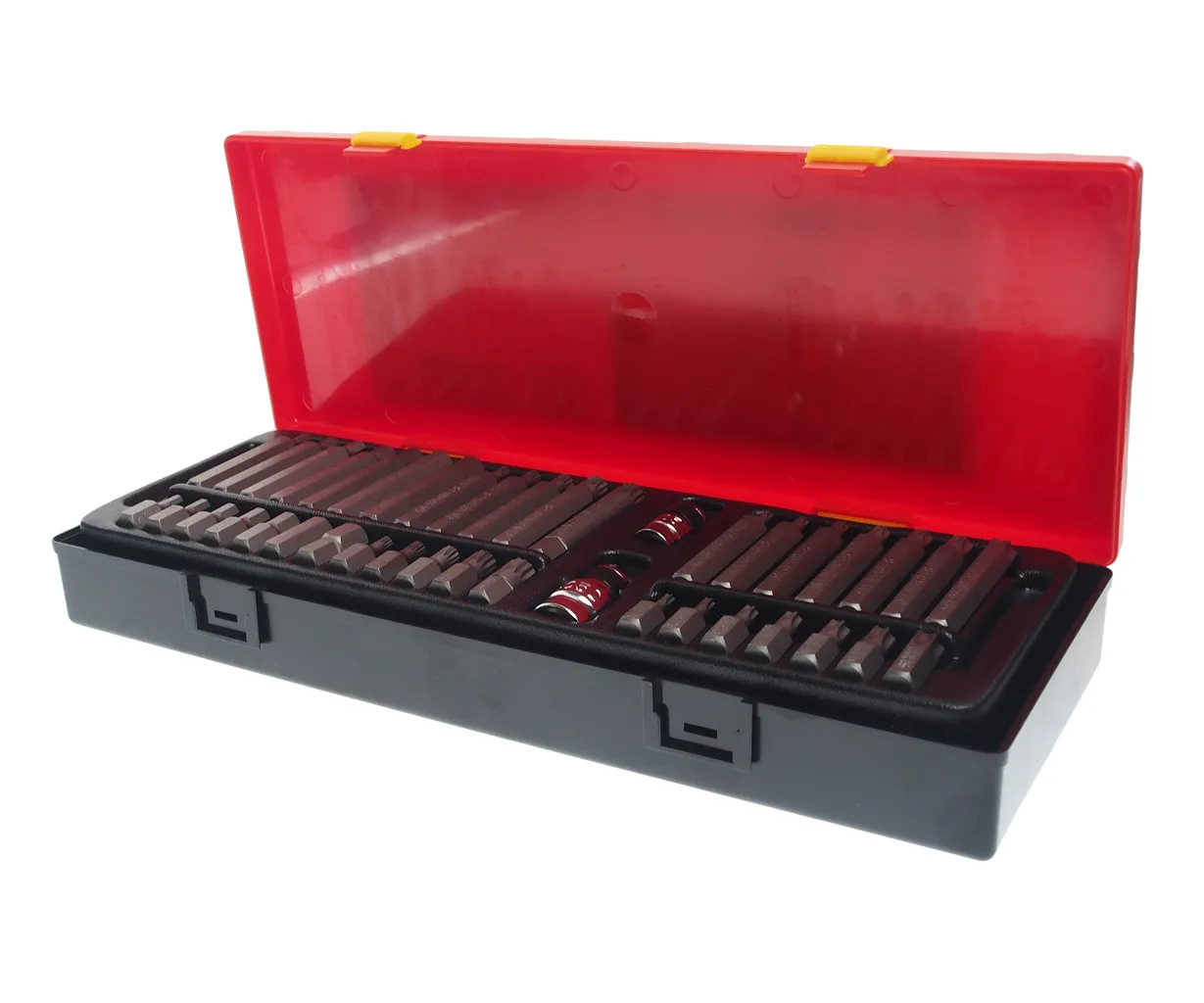 Набор бит 1/2" 3/8" SPLINE, TORX, HEX 40 предметов в кейсе JTC купить