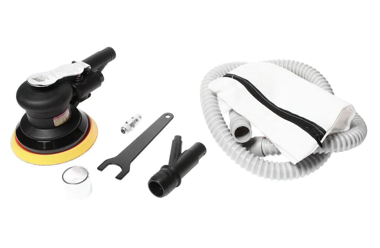 Машинка пневматическая шлифов.орбитальная 10000об/мин. 90PSI диск 5" (6 отверстий) орбита 5мм JTC купить