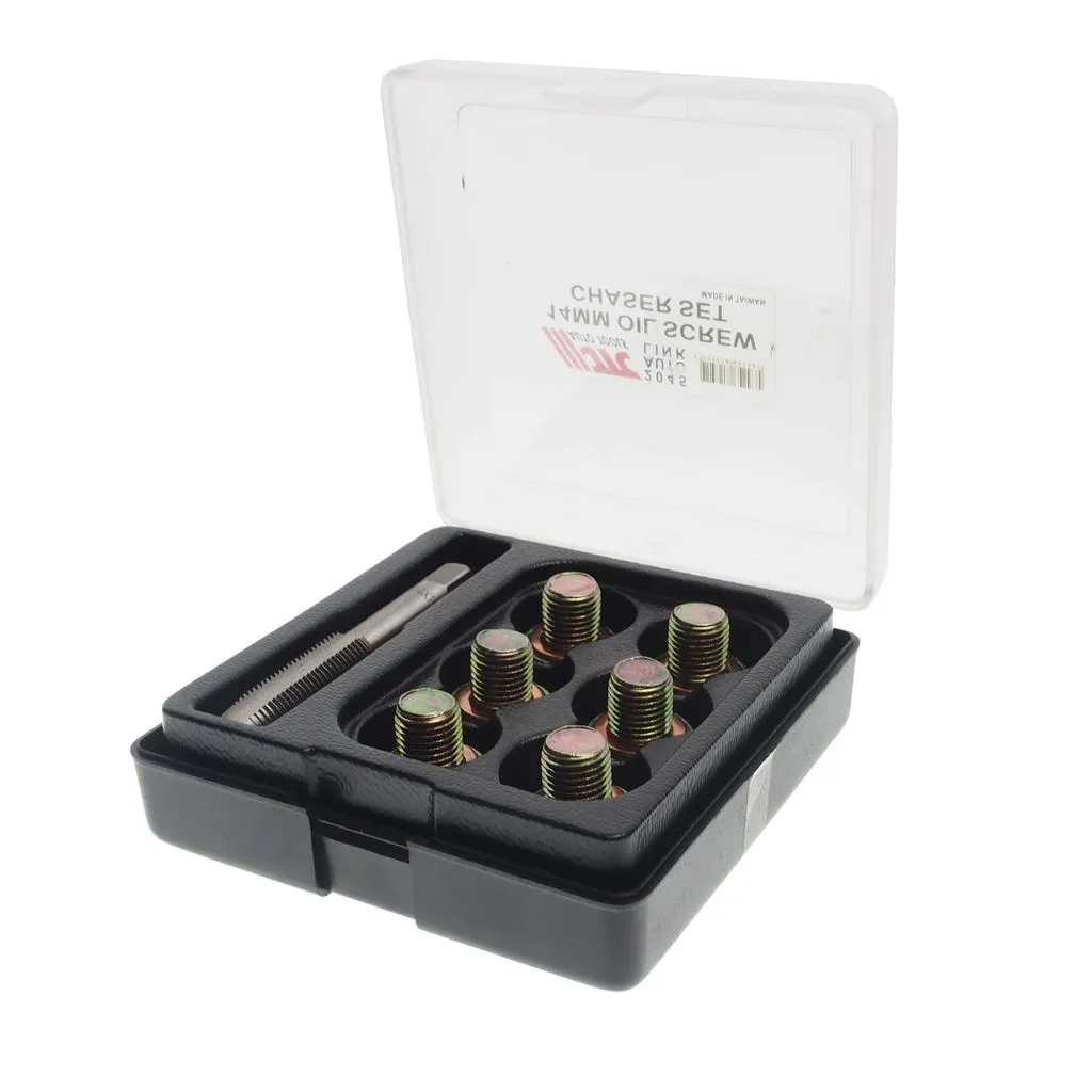 Набор инструментов для ремонта резьбы маслосливных отверстий 14мм в боксе JTC купить