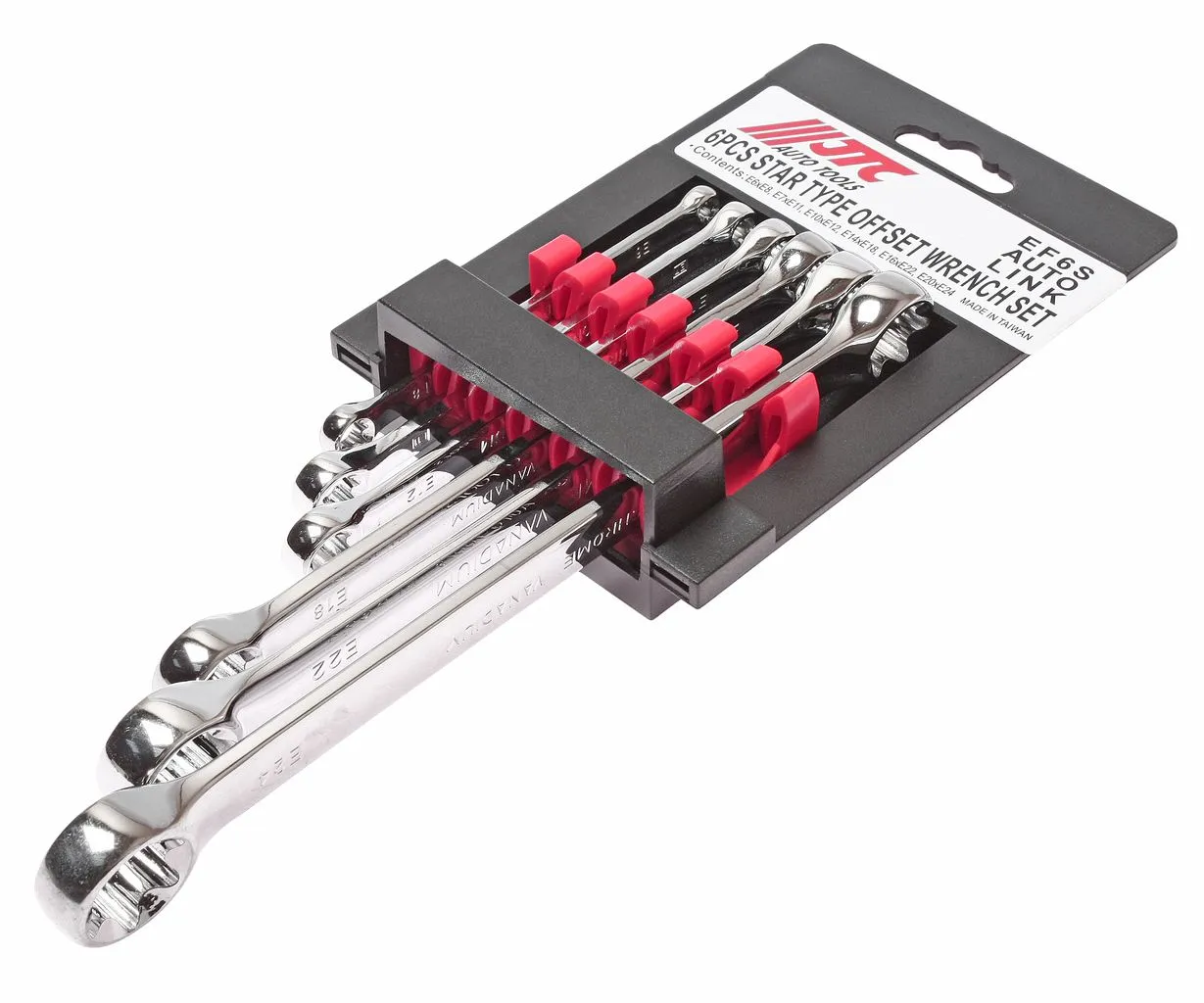 Набор ключей накидных TORX Е6-E24 6 предметов JTC купить