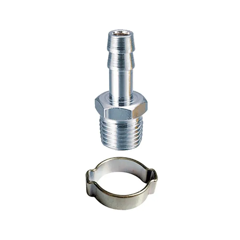 FUBAG Переходник 1/4 дюйма M на елочку 8мм с обжимным кольцом 8x13мм