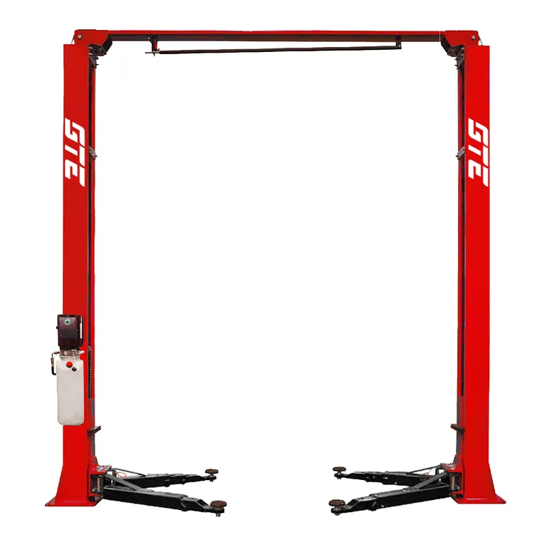 Электрогидравлический подъемник Подъемник электрогидравлический 4т 2-х стоечный 220В с верх.синхронизацией (ручн.двойной спуск) GTE