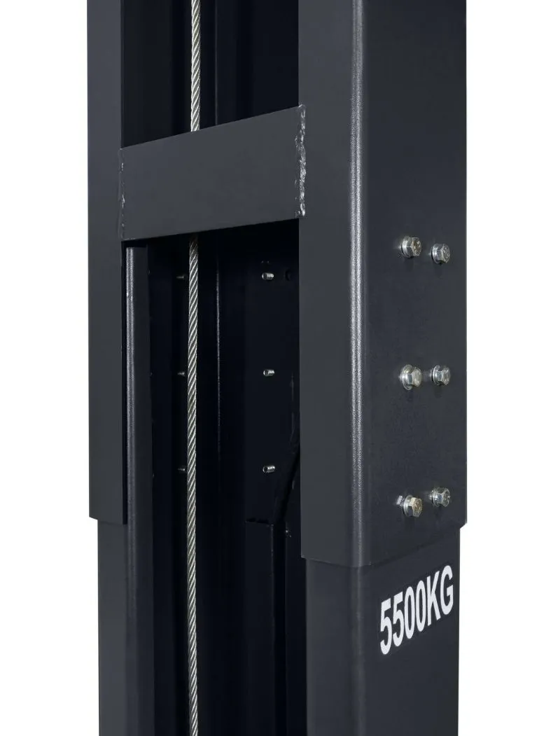 Купить Автоподъемник двухстоечный ROSSVIK V2-5.5L г/п 5.5т, 380В, с верхней синхронизацией в Екатеринбурге Электрогидравлический подъемник Автоподъемник двухстоечный ROSSVIK V2-5.5L г/п 5.5т, 380В, с верхней синхронизацией