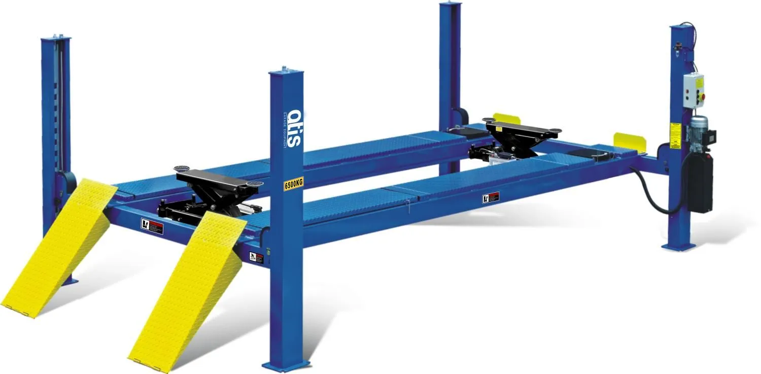 Электрогидравлический подъемник PEAK 414A Подъемник четырехстоечный, 6,5 т., под 3D сход-развал для длиннобазных автомобилей