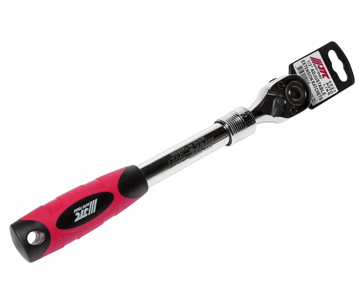 Ключ трещотка 1/2" 72 зуба 305-455мм с телескопической резиновой рукояткой JTC купить