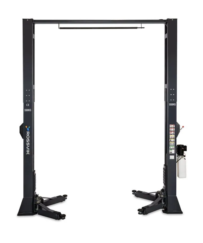 Купить Автоподъемник двухстоечный ROSSVIK V2-5.5L г/п 5.5т, 380В, с верхней синхронизацией в Екатеринбурге Электрогидравлический подъемник Автоподъемник двухстоечный ROSSVIK V2-5.5L г/п 5.5т, 380В, с верхней синхронизацией