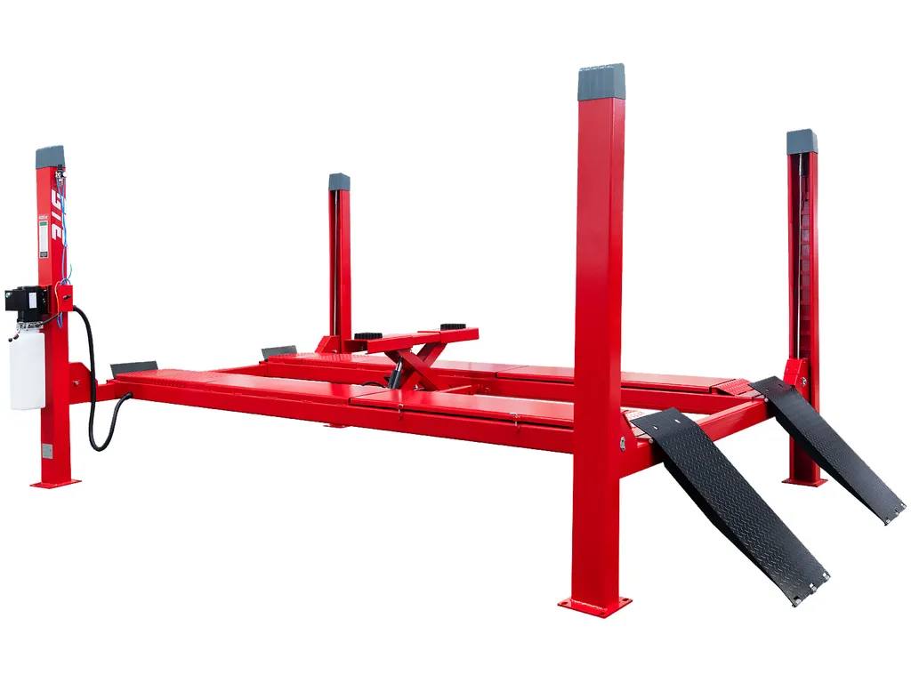 Электрогидравлический подъемник Подъемник электрогидравлический 4т 4-х стоечный 380В (ручной спуск) GTE