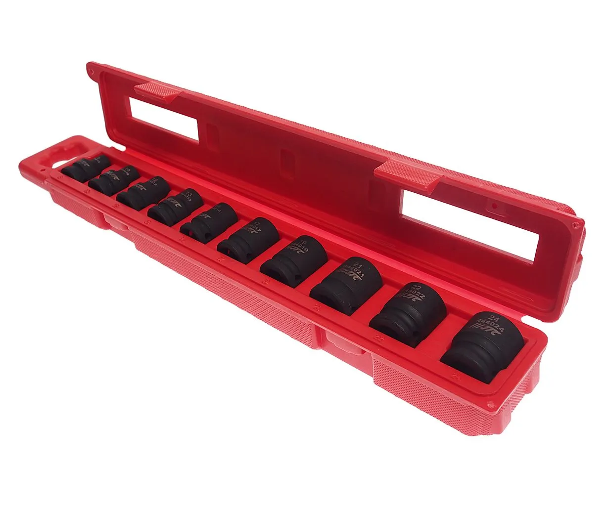 Набор головок для поврежденных болтов и гаек 1/2" 8-24мм 10 предметов в кейсе JTC купить