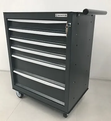 Тележка инструментальная Rossvik T06-7016, 6 выдвижных ящиков, ц/замок, 670*450*930hмм купить