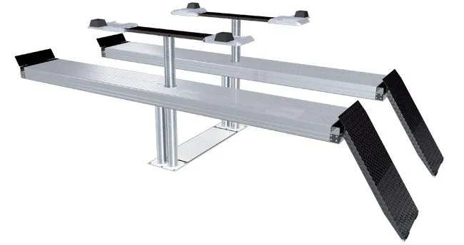 Электрогидравлический подъемник Velyen ALUTRACK 2.50 DUPLO P Подъемник двухплунжерный г/п 5000 кг платформенный