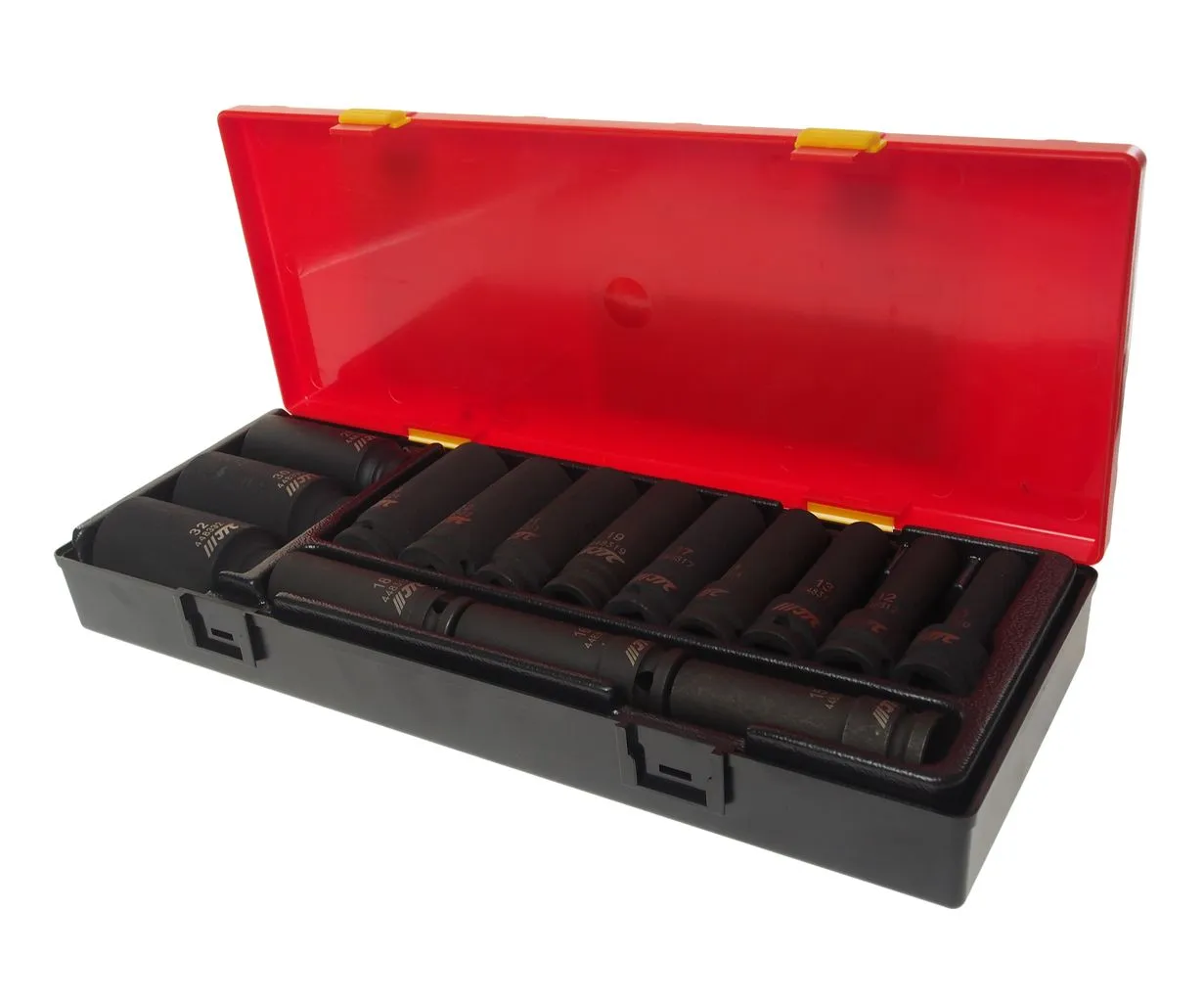 Набор головок торцевых 1/2" 12-гранных 10-32мм ударных глубоких 15 предметов в кейсе JTC купить