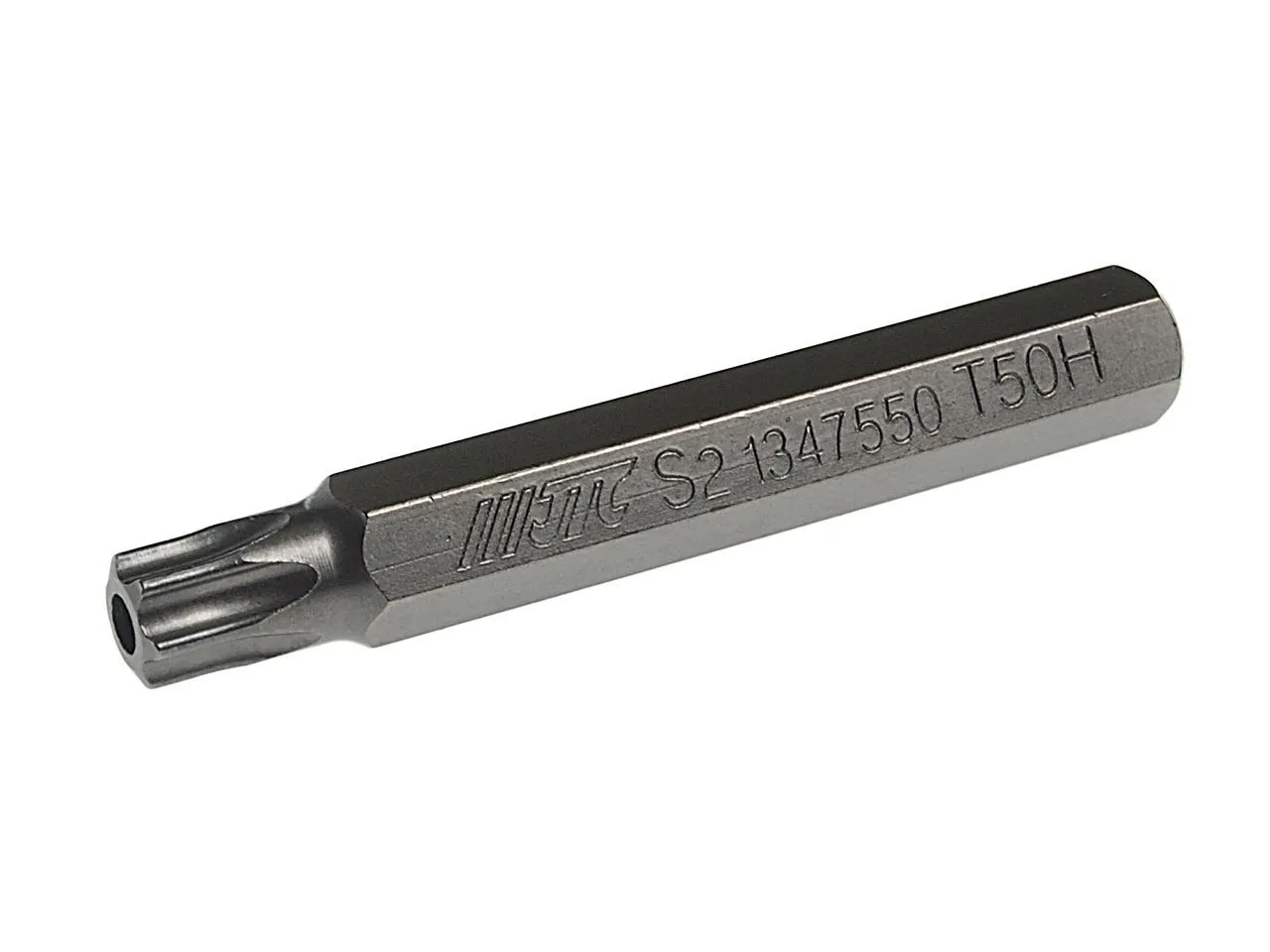 Бита TORX Т50Hх75мм 10мм удлиненная JTC фото товара COMPASS MARKET Бита TORX Т50Hх75мм 10мм удлиненная JTC купить