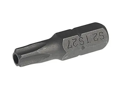 Бита TORX TS27Hх25мм 1/4" 5-ти гранная с отверстием JTC