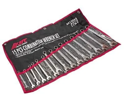 Набор ключей комбинированных 6-21мм 15 предметов в планшете JTC