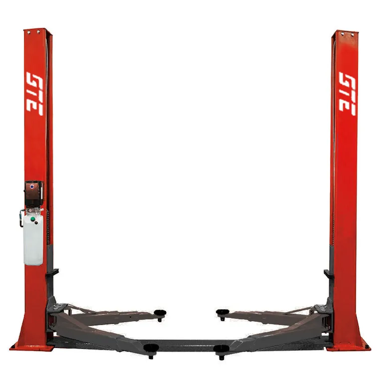 Электрогидравлический подъемник Подъемник электрогидравлический 4т 2-х стоечный 380В с ниж.синхронизацией (ручной двойной спуск) GTE